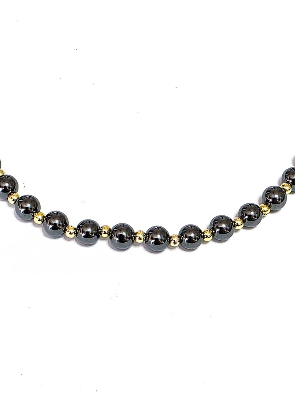 Hematite beaded necklace
